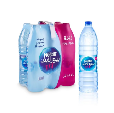 مياه نستله 1.5 لتر × 6 حبة