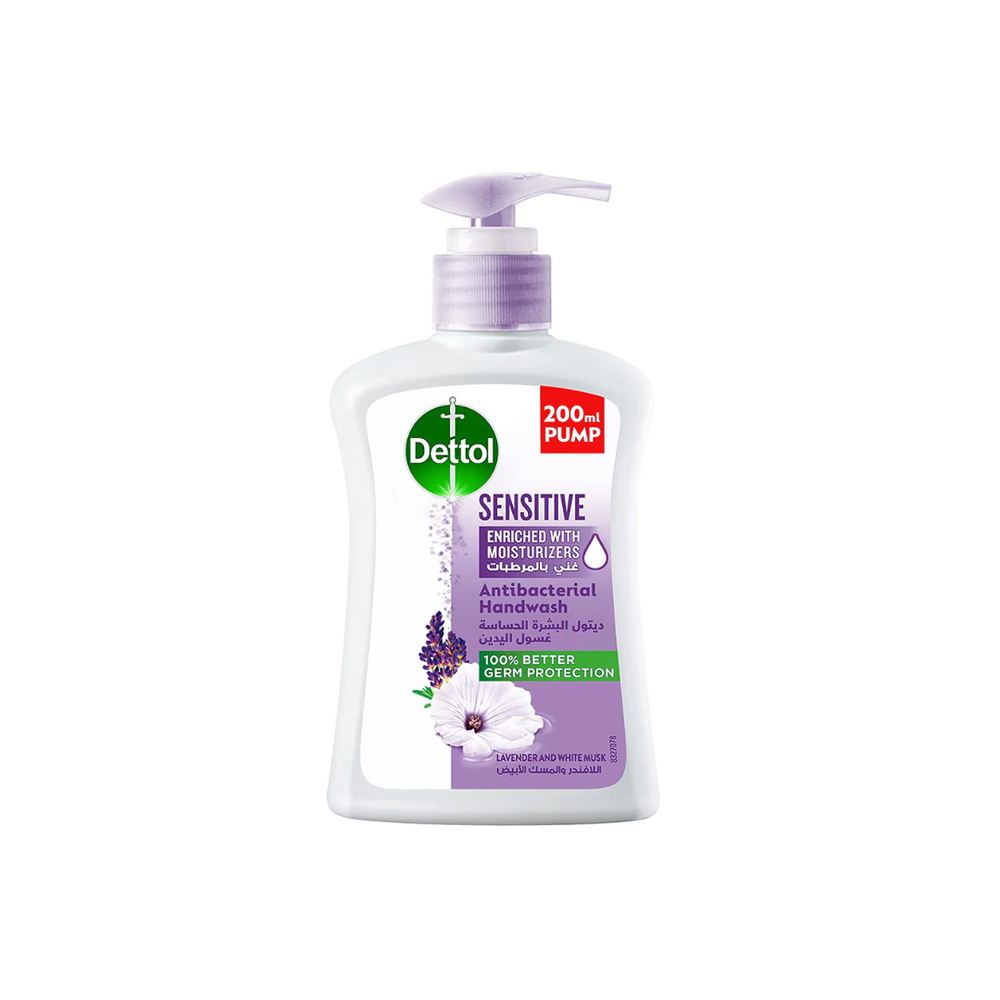 Dettol Sensitve Anti Bacterial Liquid Hand Wash 200ml