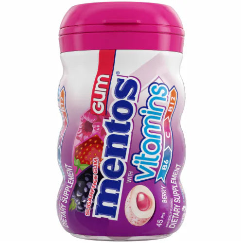 Mentos Vitamin Gum Berry 50g