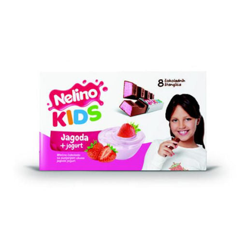 Nelino Kids  Strawberry Cheesecake 8 Bars 100g