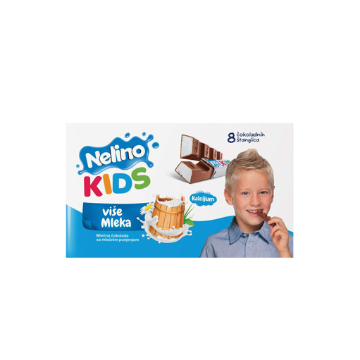 Nelino Kids Milk Chocolate 8 Bars 100g