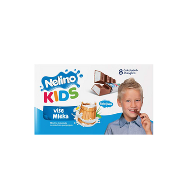 Nelino Kids Milk Chocolate 8 Bars 100g