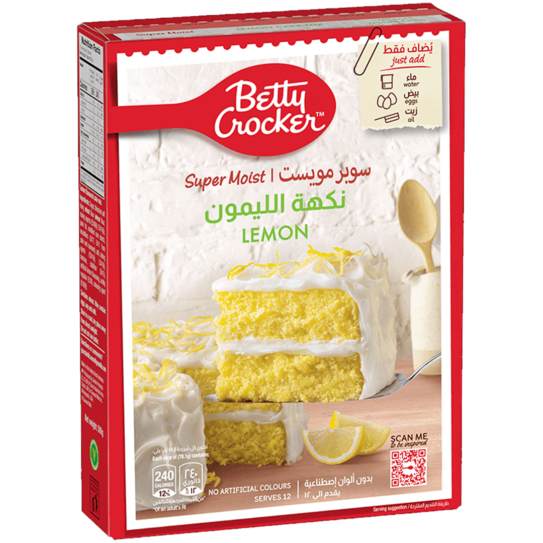 Betty Crocker Super Moist Lemon Cake Mix Powder 500g