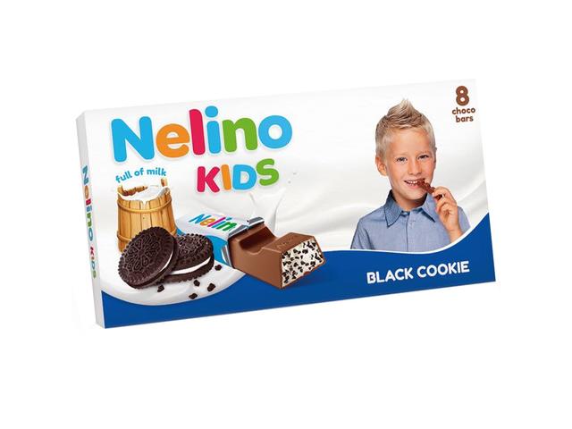 Nelino Kids Black Cookie 8 Bars 100g