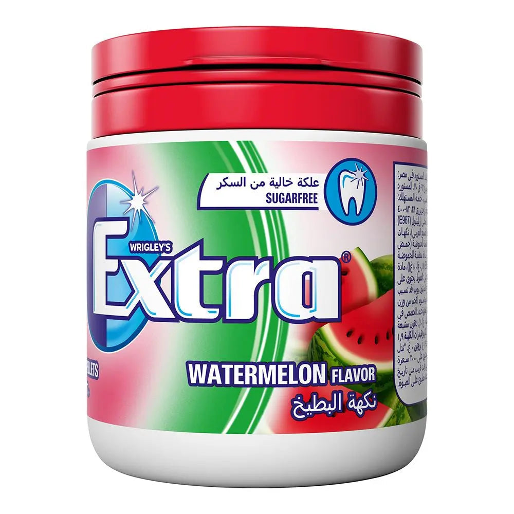 Extra Gum Watermelon Flavour Suga Free 60 Pcs