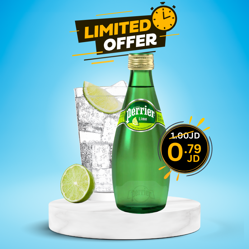 Source Perrier Carbonated Lime Mineral Water 330ml