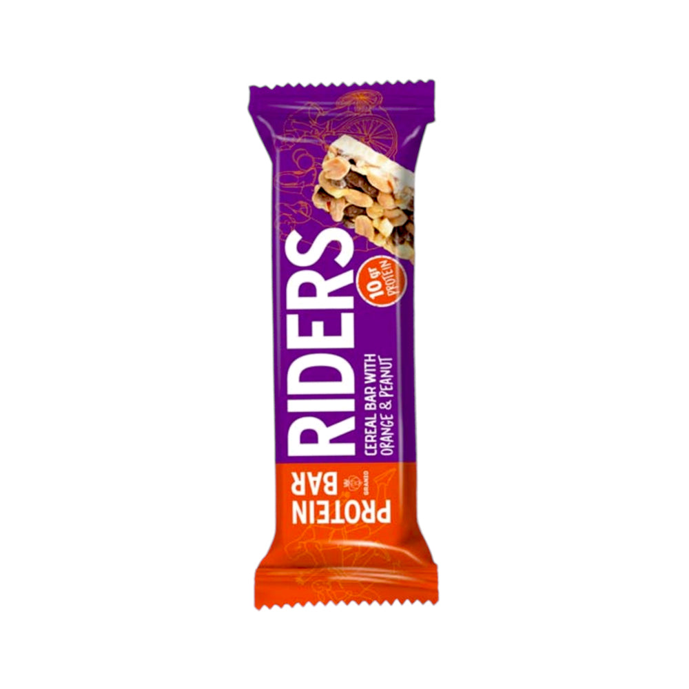 Riders Energy Bar With Cereal Orange And Peanut 40g