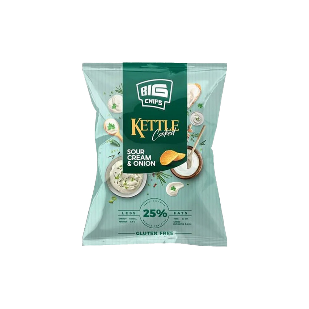Big Chips Kettle Cooked Sour Cream & Onion Gluten Free 50g