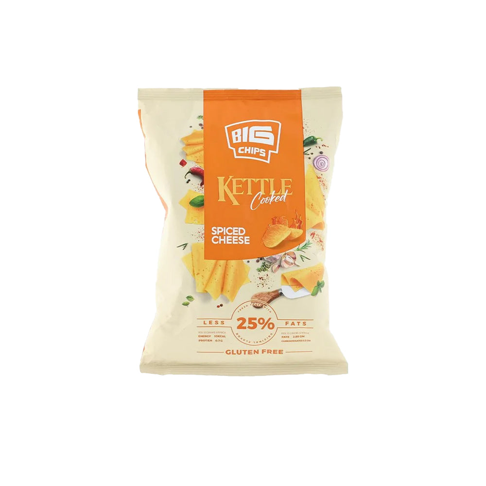 Big Chips Kettle Cooked Spiced Cheese Gluten Free 50g
