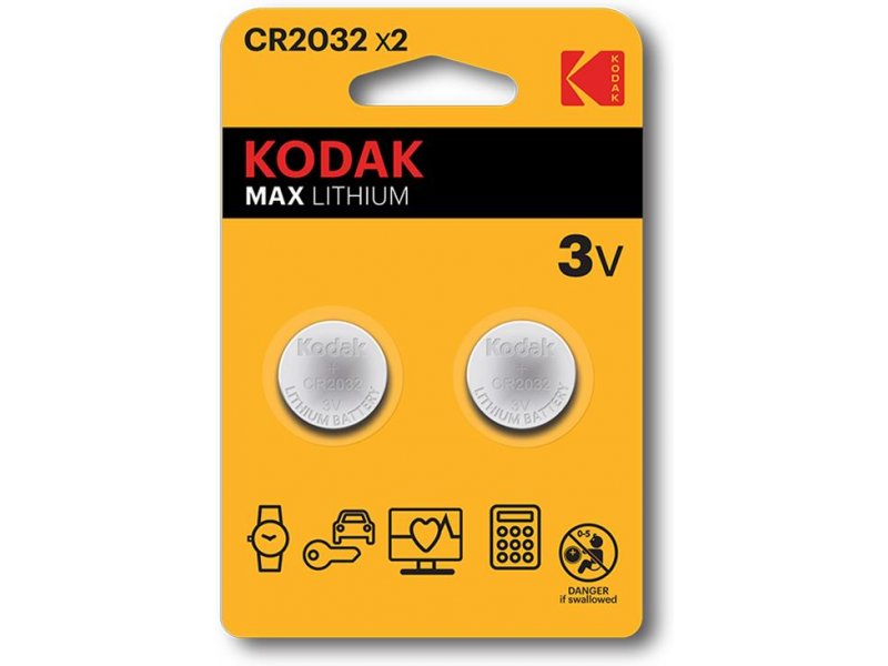 Kodak Battery Max lithium (2 pack) / CR2032 / BAT-159