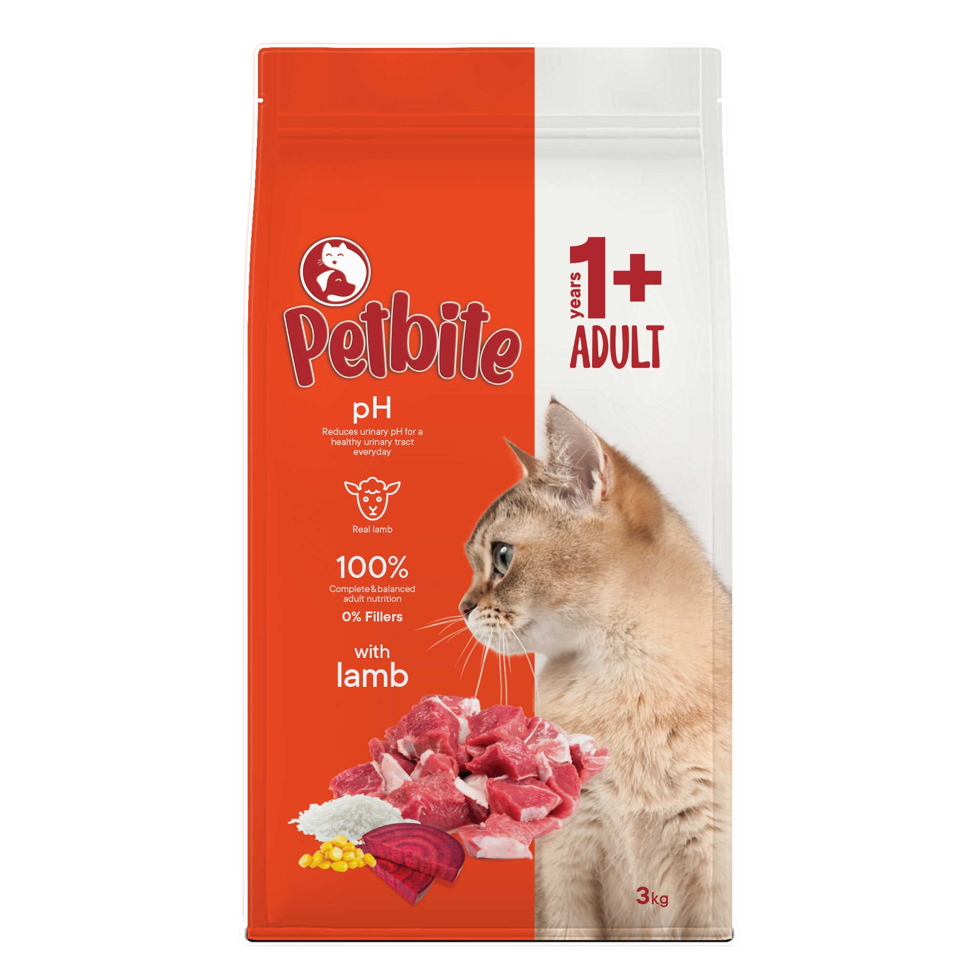 Petbite Food Dry Cat With Lamb 1kg