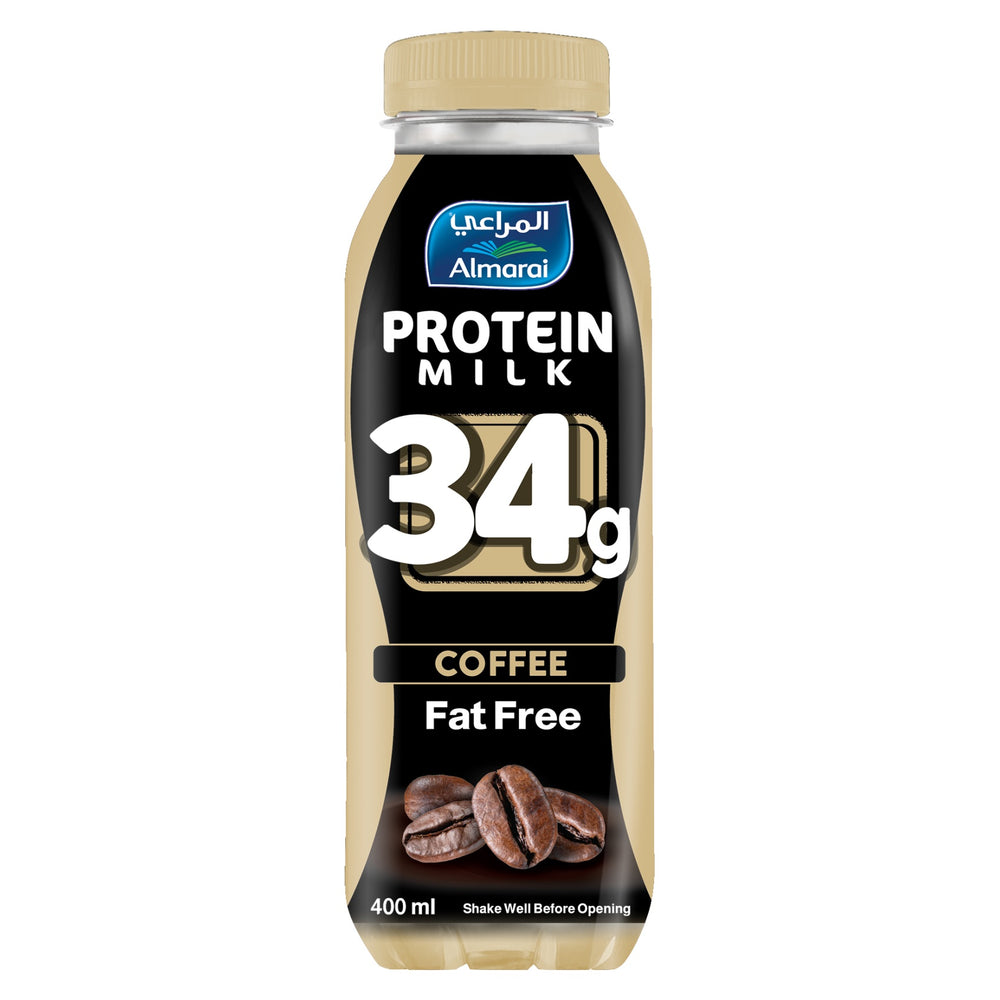 Almarai Protein Milk 34g Coffee Fat Free 400ml