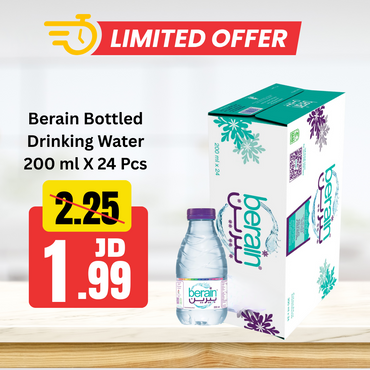 Berain Bottled Drinking Water 200 ml X 24 Pcs