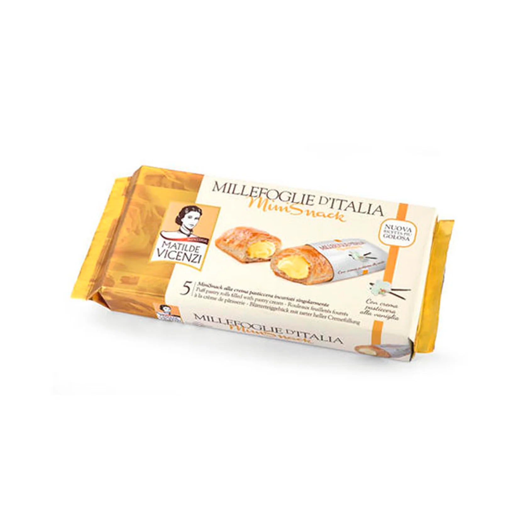 Vicenzi  Puff Pastry Cream Mini Snack 125g