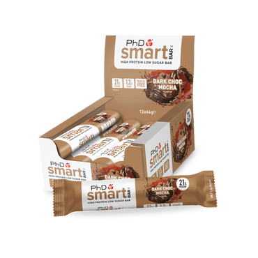 Smart High Protein Low Sugar Bar Dark Choco Macha Flavour 64g