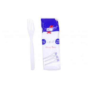 Rz Plastic Spoon & Forks 25 Pcs