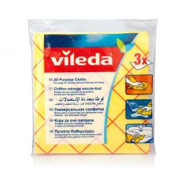 Vileda All-Purpose Cloth 4+2Pcs, Powerful Cleaning, Water