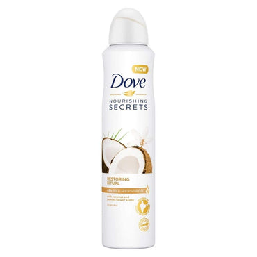 Dove Deodorant Antiperspirant Aerosol Coconut And Jasmine Flower 250ml