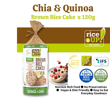 Rice Up Quinoa And Chia Brown Rice Cake 120g