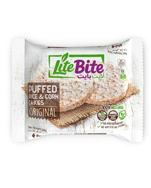 Lite Bite GF Rice & Corn Cakes Original 20g