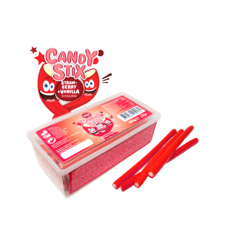 Jelaxy Candy Sticks Strawberry 250g