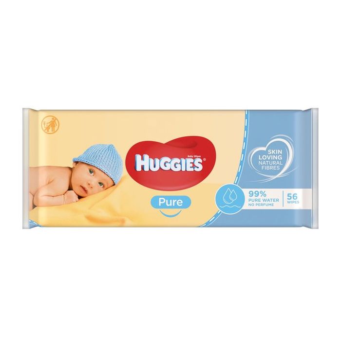 Huggies Baby Wet Wipes Pure 56 Wipes