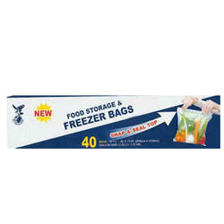 Fanplastic Zipper Freezer Bag 40 pcs
26.8x27.9 cm