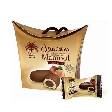 Siafa Chocolate Coated Mamool With Hazelnut Premium Date Filled Delight 115g