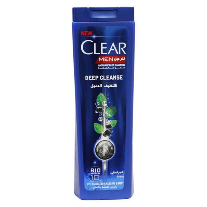 Clear Men Deep Cleanse with Activated Charcoal & Mint Shampoo 360ml
