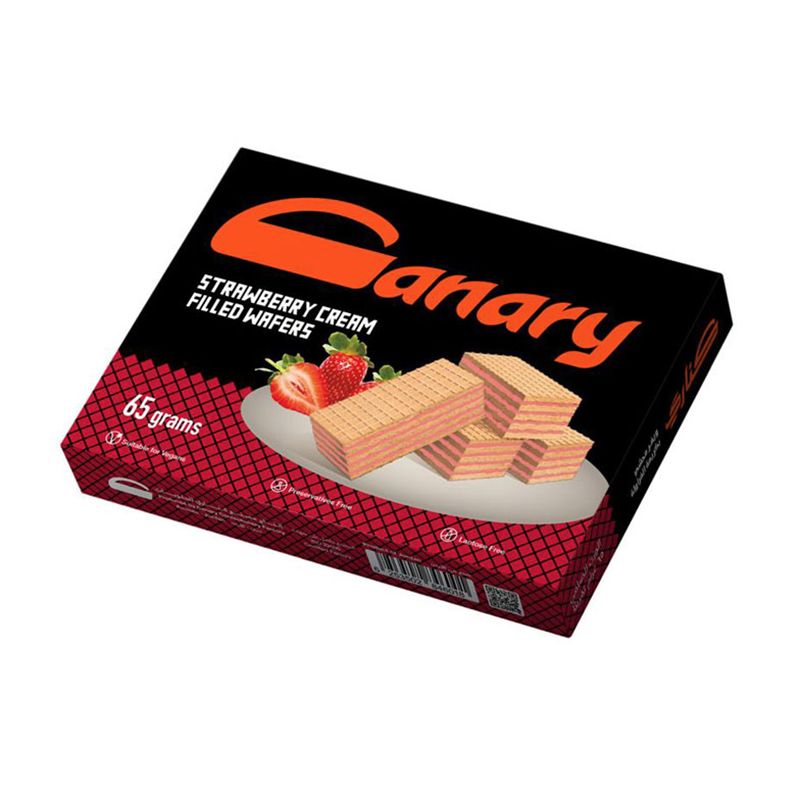 Canary Wafers Strawberry Cream 65 g