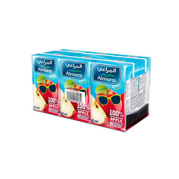 Almarai Juice Apple No Added Sugar 6x140mL