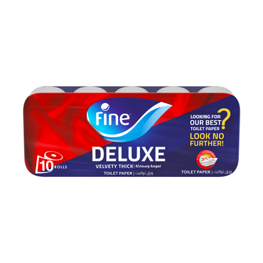 Fine Deluxe Velvety Thick Toilet Paper 3 Ply x10 Rolls