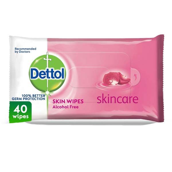 Dettol Wipes Pink Skin Care 40 Wipes