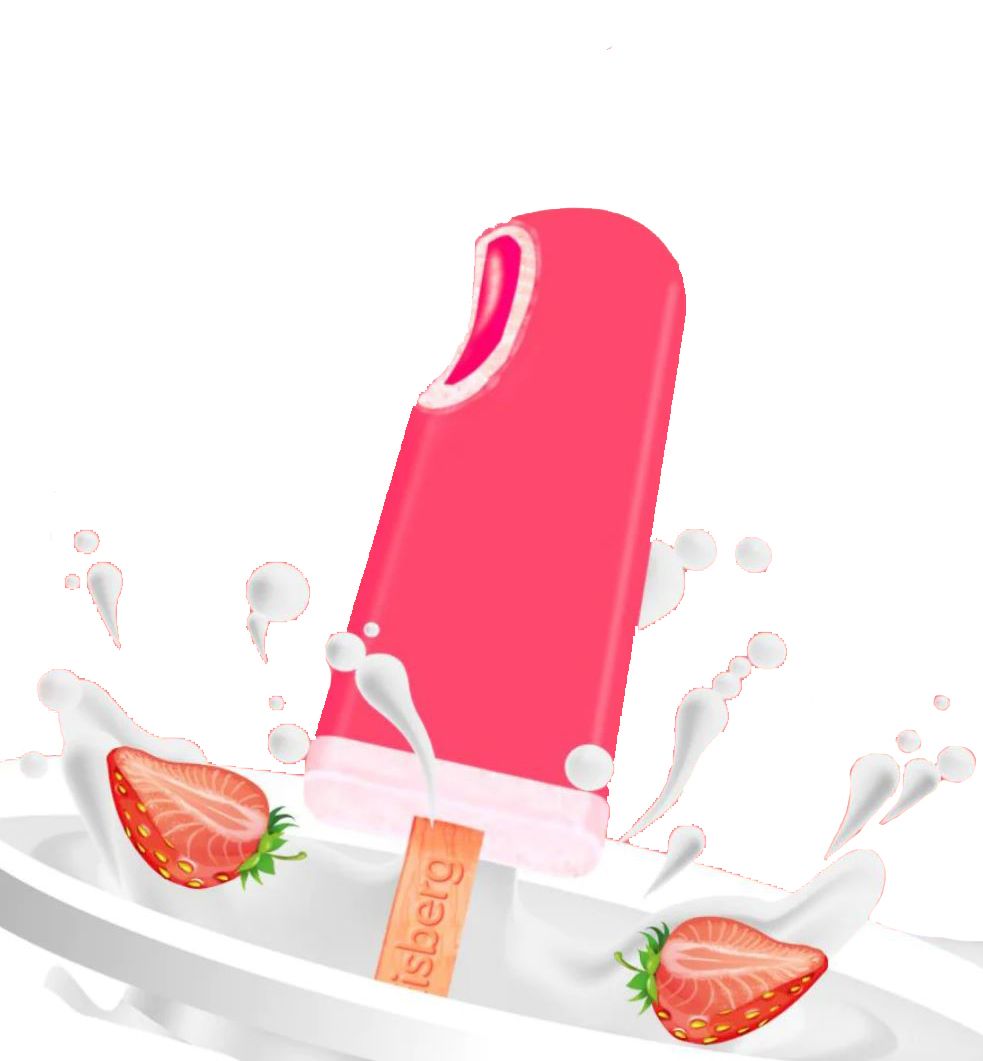 ايسبيرج ايس كريم سبليت فراولة 55 جرام