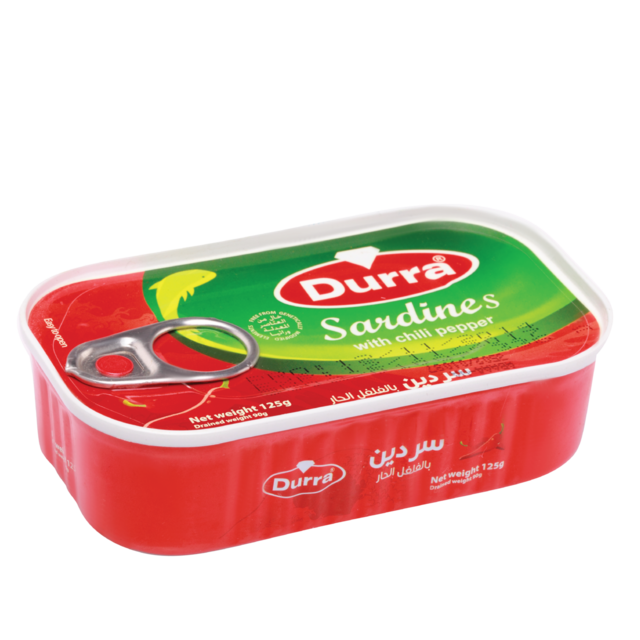 Durra Sardines In Oil And Hot 125 ml