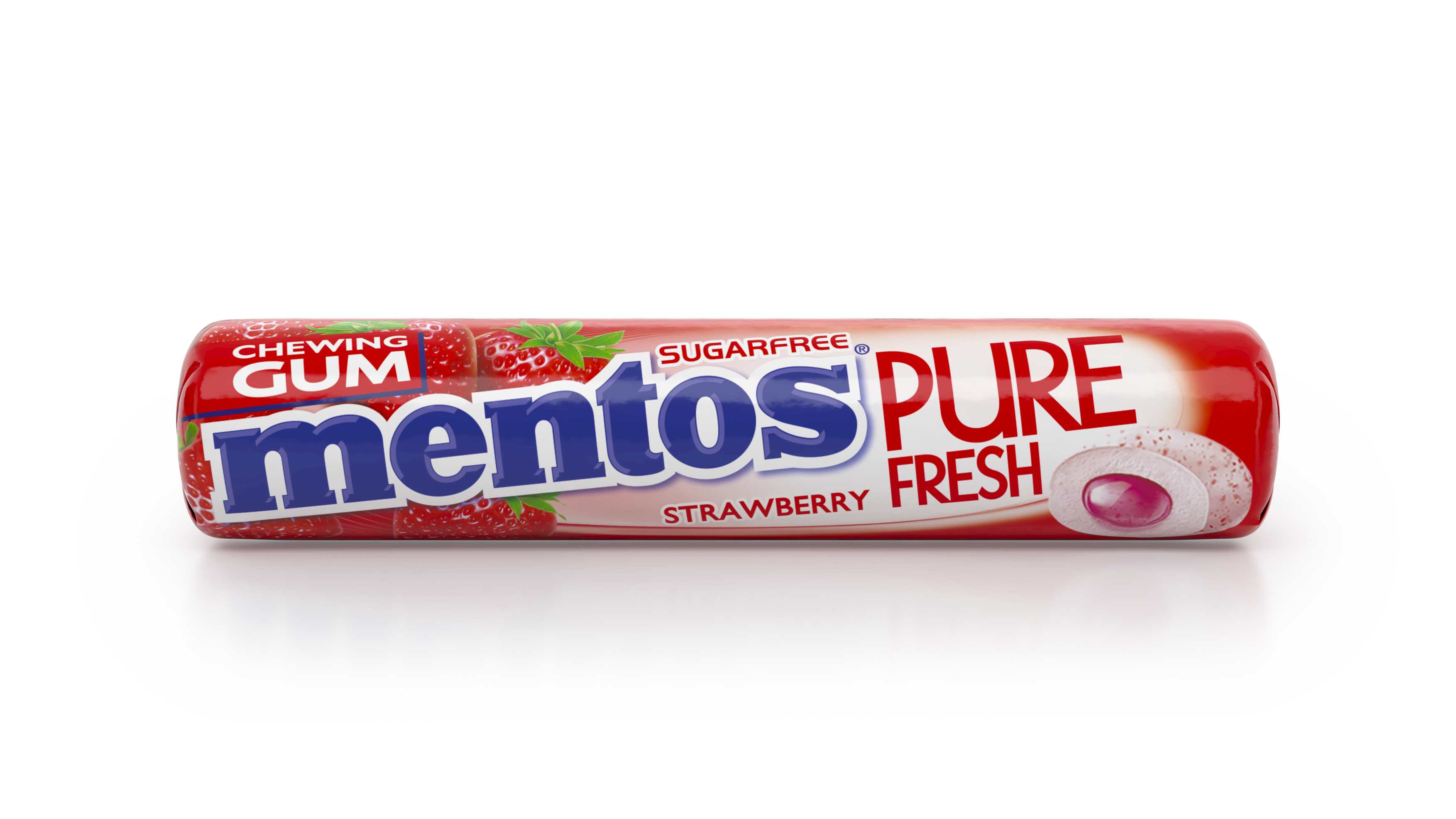 Mentos Chewing Gum Strawberry Sugar Free 15Gm