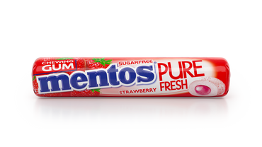 Mentos Chewing Gum Strawberry Sugar Free 15Gm