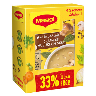 Maggi Cream Of Mushroom Soup 68g Pack of 4 Pieces