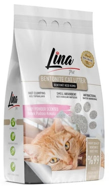 Lina Cat Litter With Baby Powder Flavor 5Lt