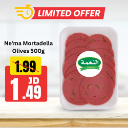 Ne'ma Mortadella Olives 500g
