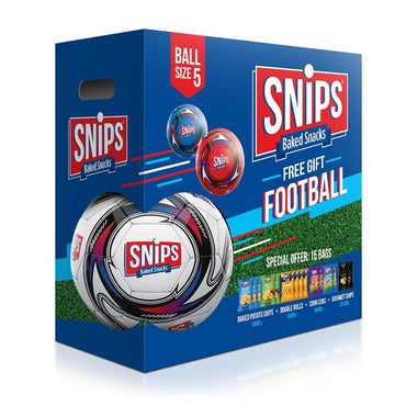 Snips Baked Snacks Chips 12 Pcs Mix And Free Gift Football