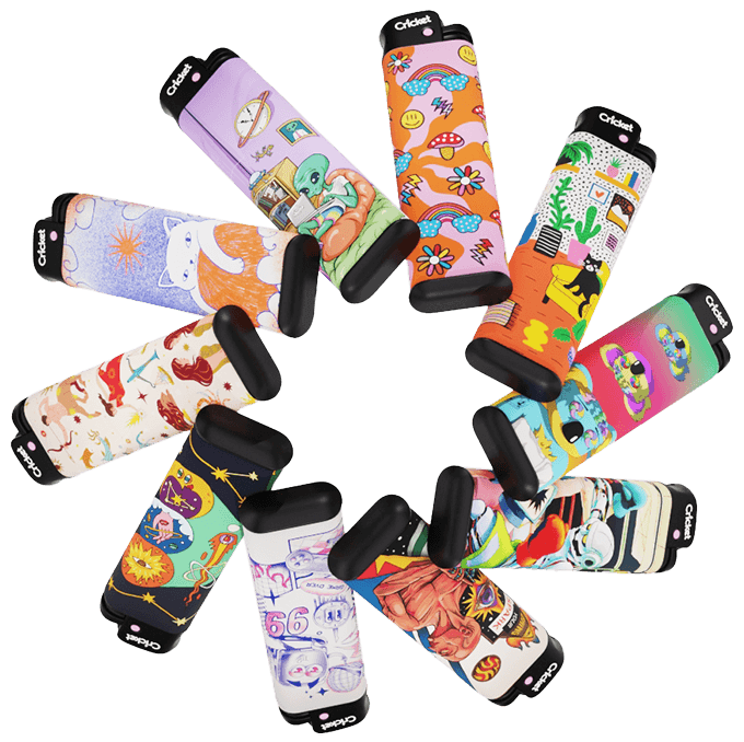 Cricket Original Essentials Fluo Lighters