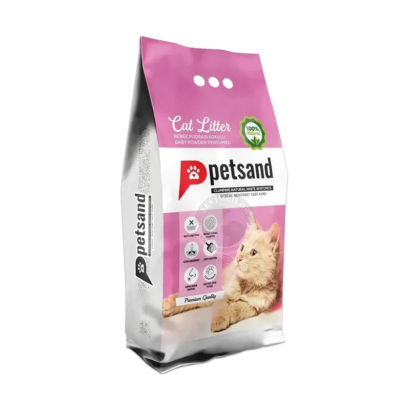 Petsand Cat Sand With Baby Powder Flavor 5 Kg