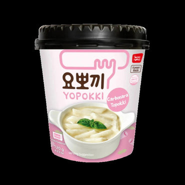 Yopokki Carbonara Rice Cake, 120g | يوبوكّي توبوكي كعك الأرز بصلصة كاربونارا، 120 غ