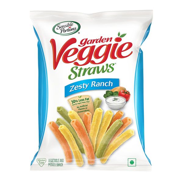 Sensible Portions Veggie Straws - Zesty Ranch 30g