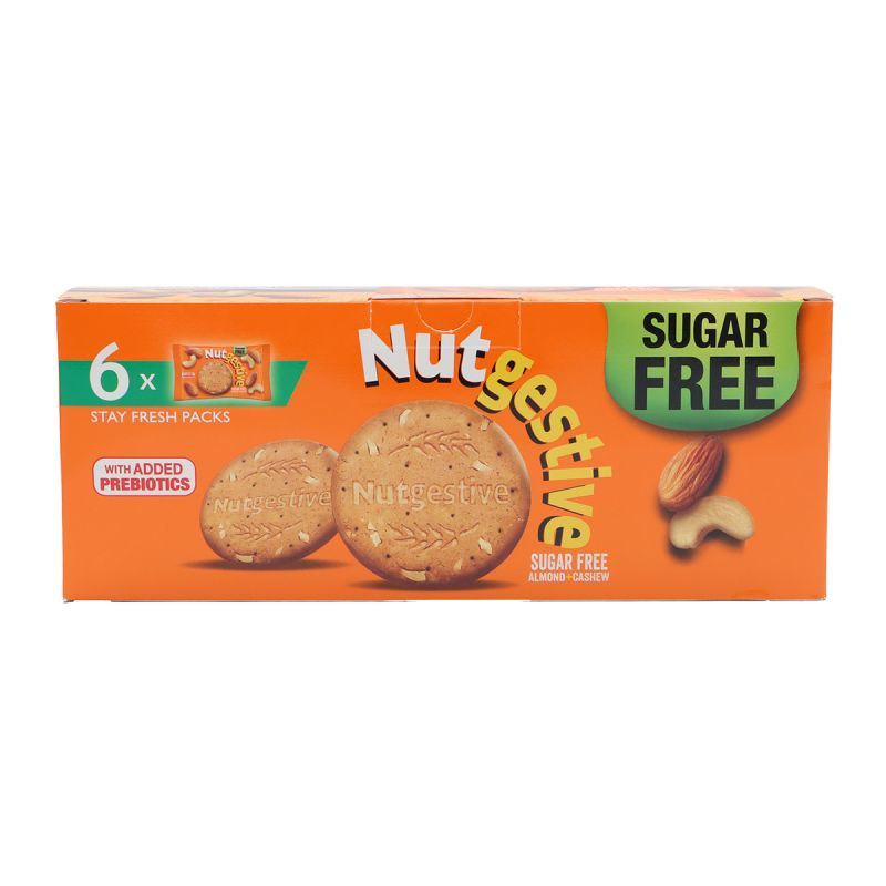 Nutgestive Almond & Cashew Sugar Free 6 Pack *27g