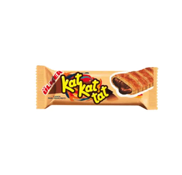 Ulker Kat Kat Tat Puff Pastry With Chocolate Flavoured Cocoa Cream Filling 20g