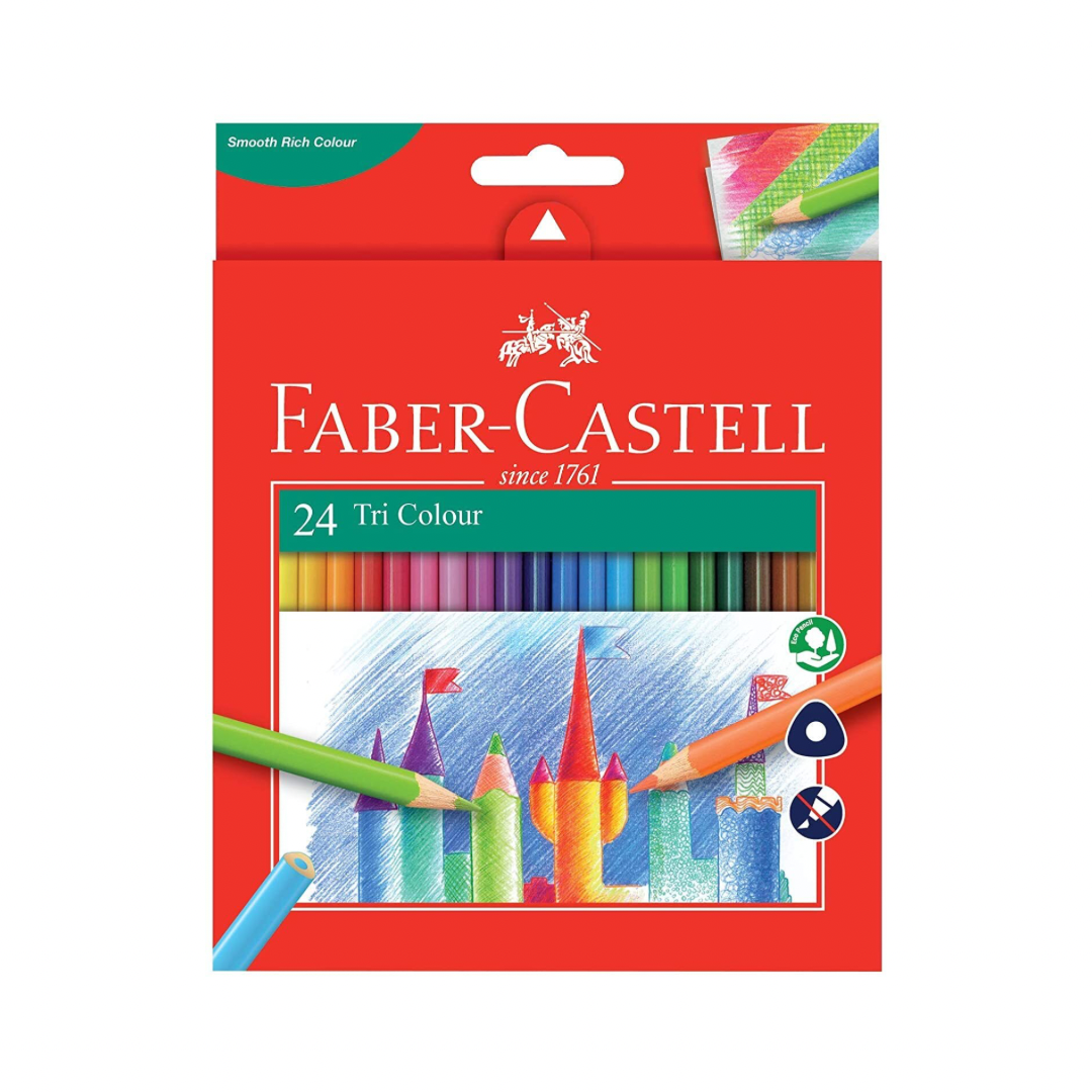 فابر كاستل 24 قلم تلوين مثلث