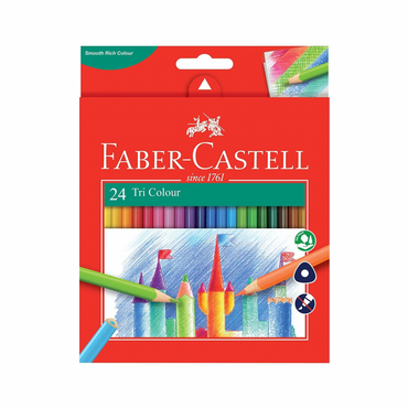 فابر كاستل 24 قلم تلوين مثلث