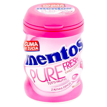 Mentos Pure Fresh Tutti Frutti Chewing 60g 30 Pieces